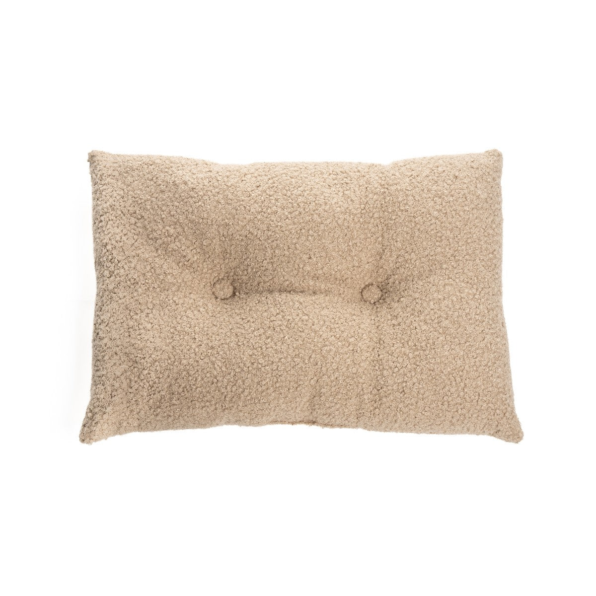 Coussin rectangulaire en faux mouton moka Biquette