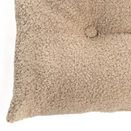 Coussin rectangulaire en faux mouton moka Biquette