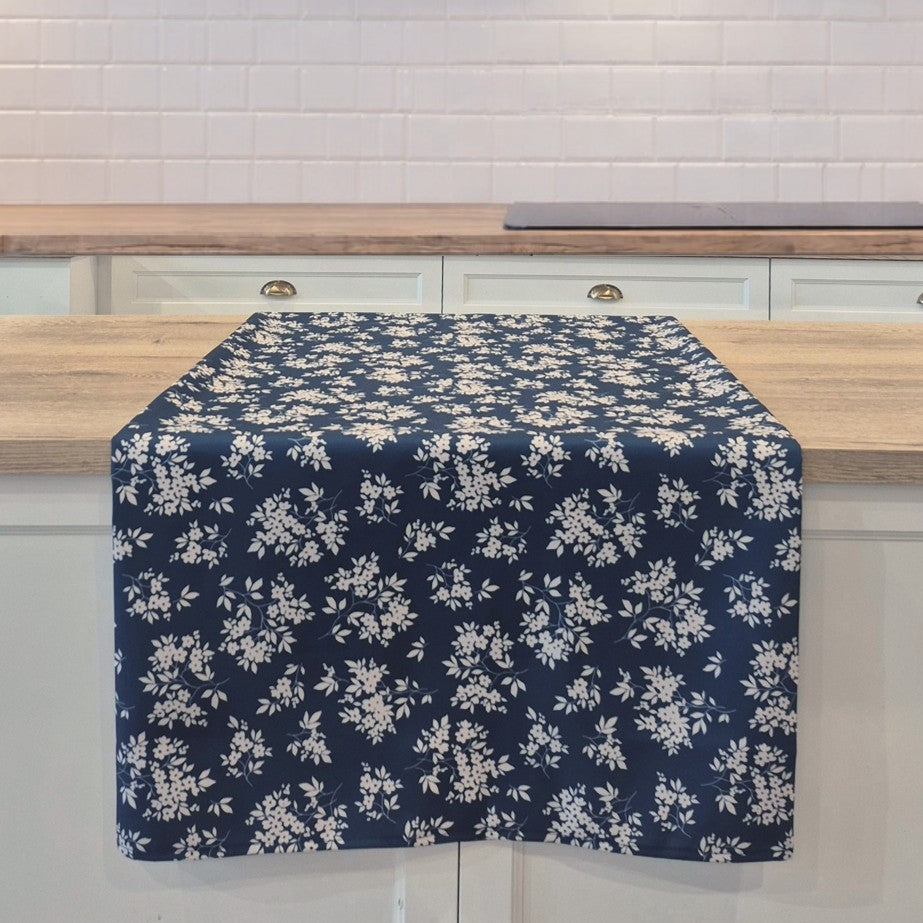Brimbelle floral blue tablecloth