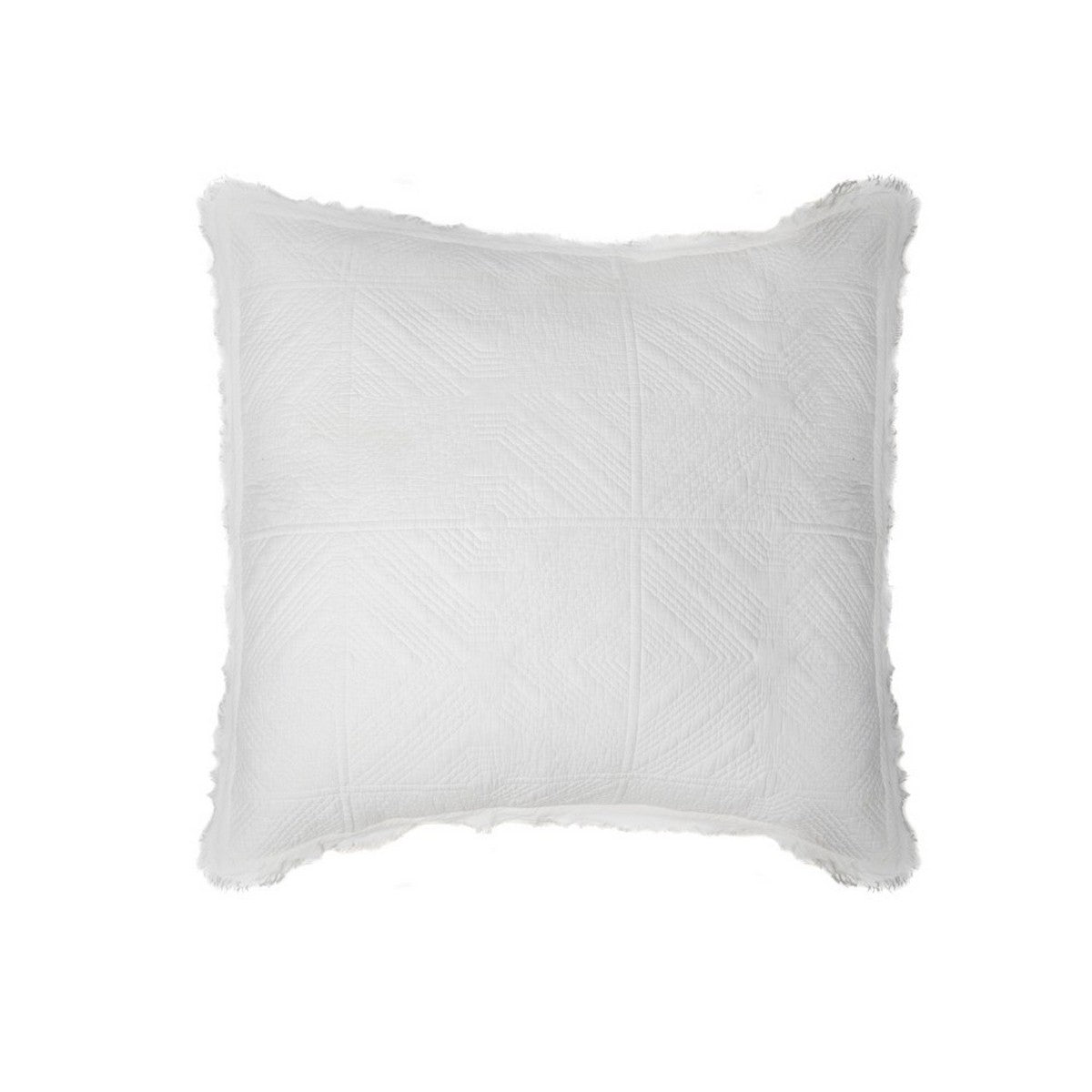 Stone Washed white decorative pillow cover