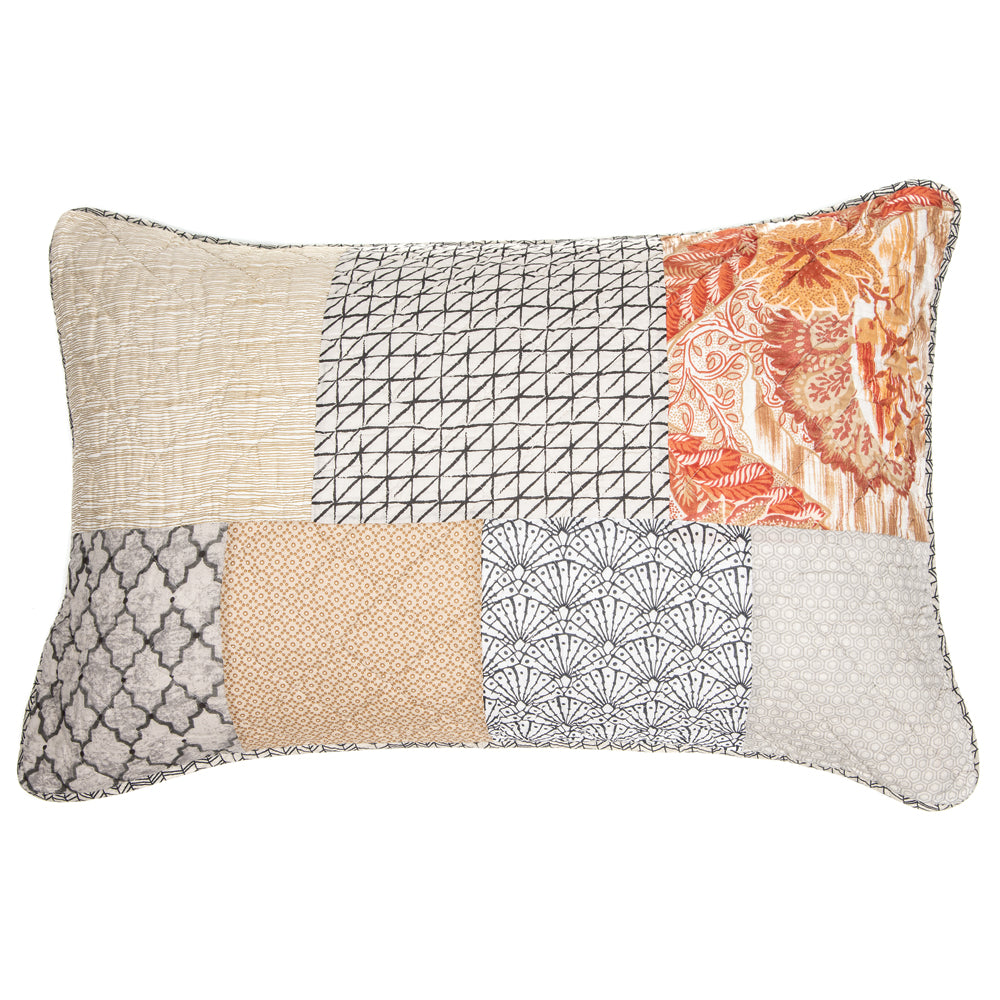 Mocha warm coloured pillow sham