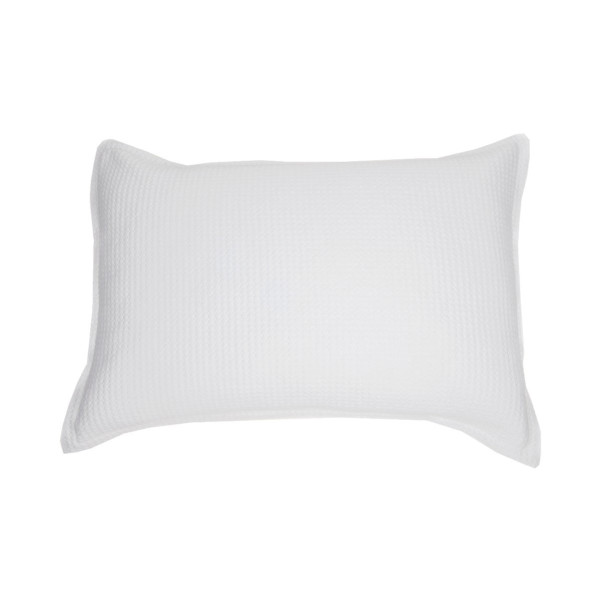 Rustic white jersey pillow sham