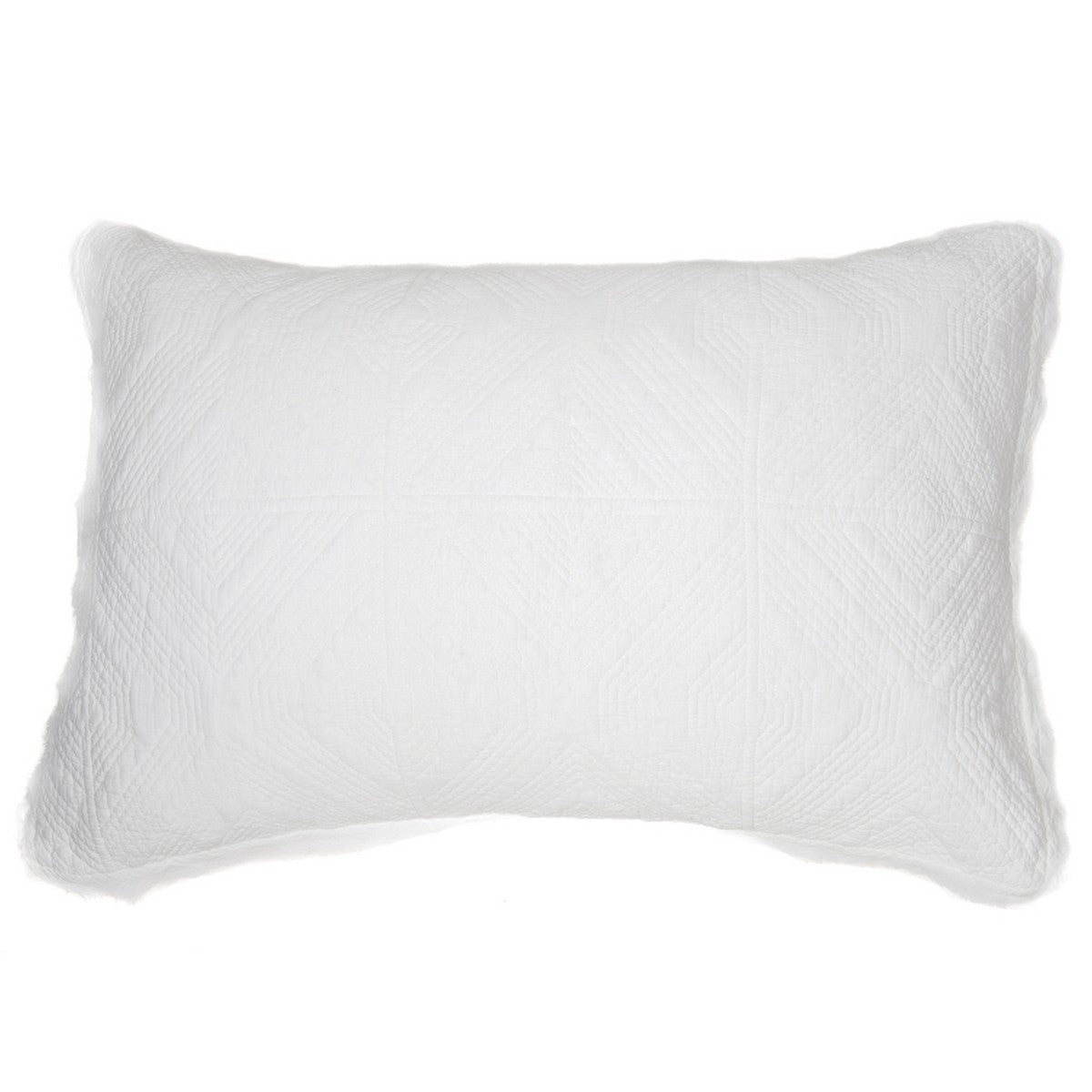 Stone Washed white pillow sham