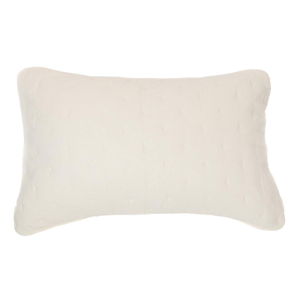 Mousseline cream pillow sham