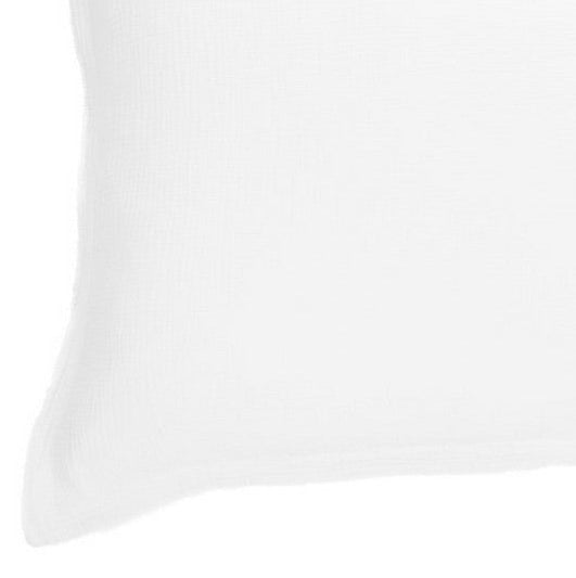 Cache oreiller en lin blanc Linen
