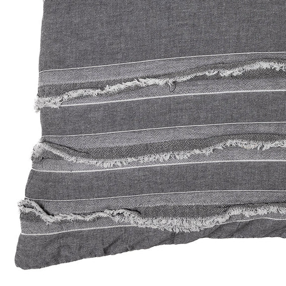 Relax grey european pillow sham