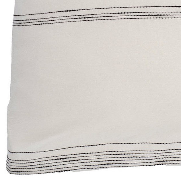 Satsuki ivory and black european sham