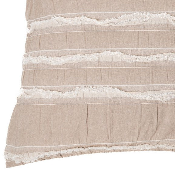 Relax taupe european pillow sham