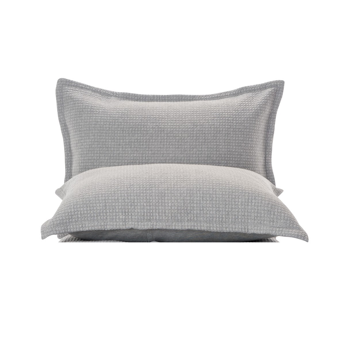 Rustic jersey grey pillow sham