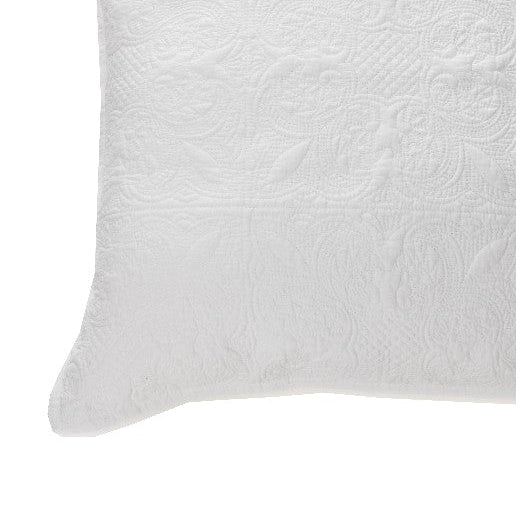 Carmen white decorative pillow cover