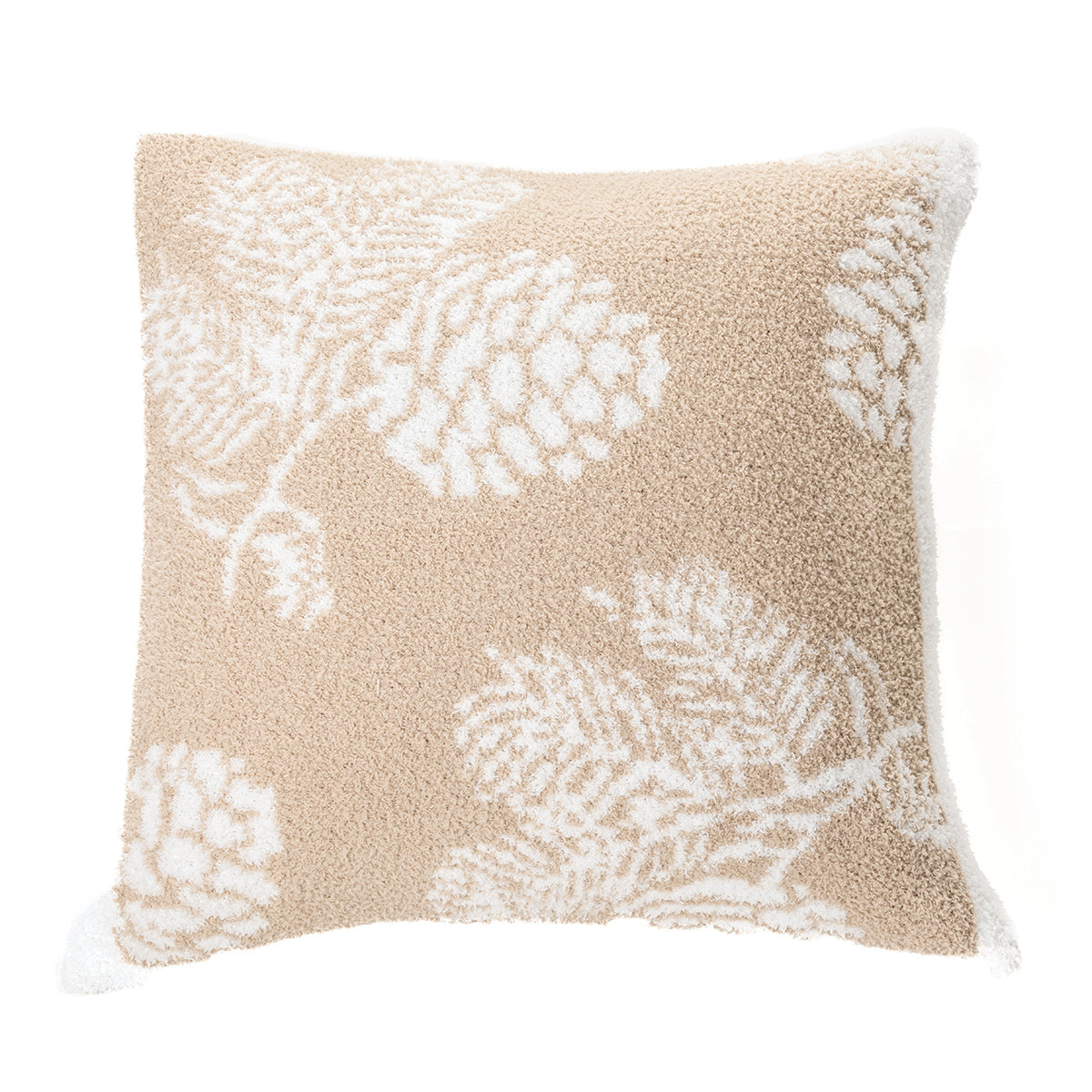 Cocotte natural and white decorative pillow