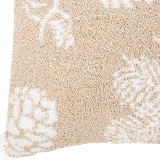 Cocotte natural and white decorative pillow