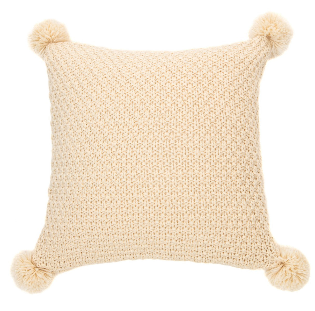 Coussin en tricot crème Melon