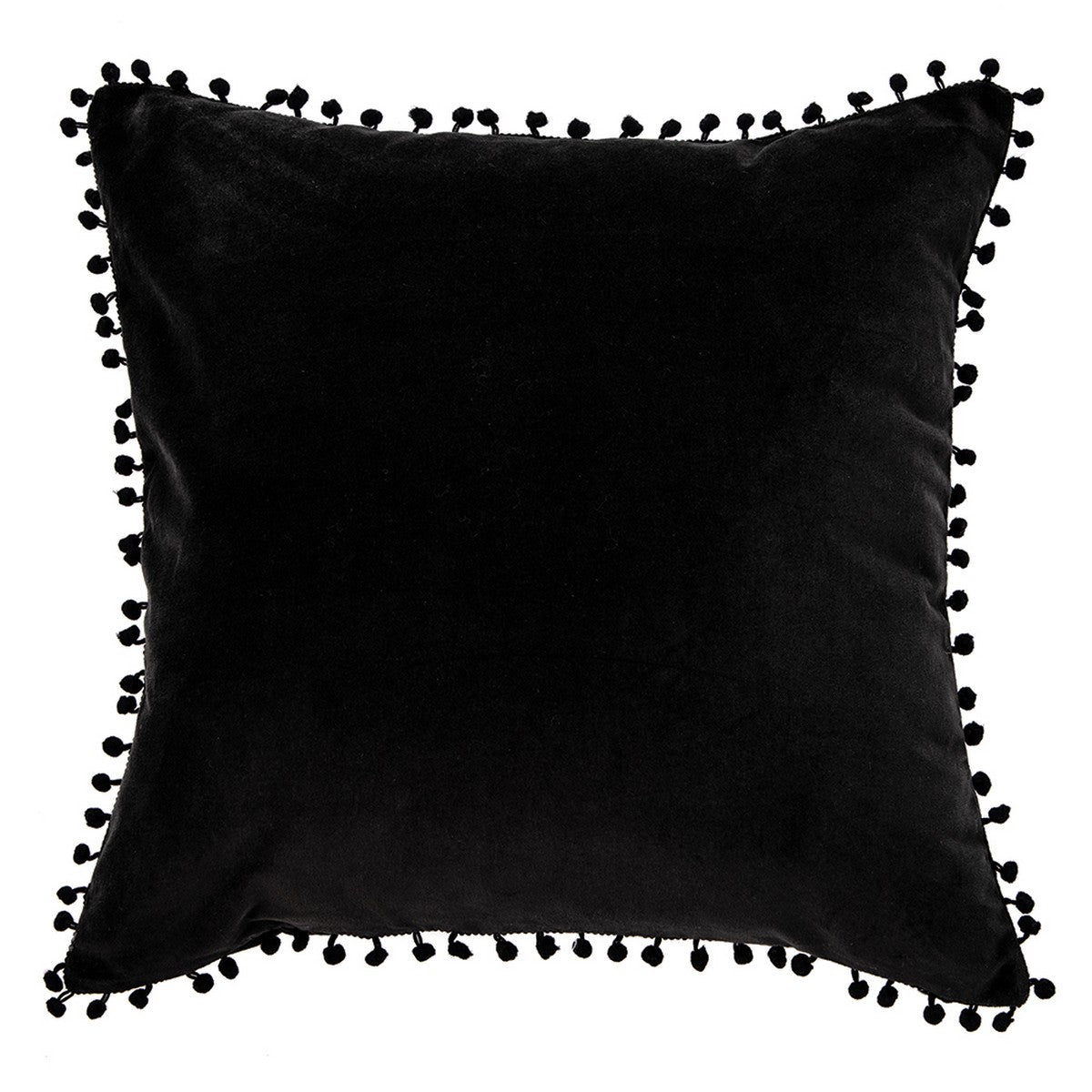 Coussin en velours noir Velvet