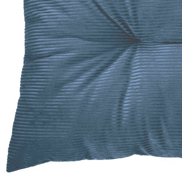 Blue Corduroy Long Decorative Pillow