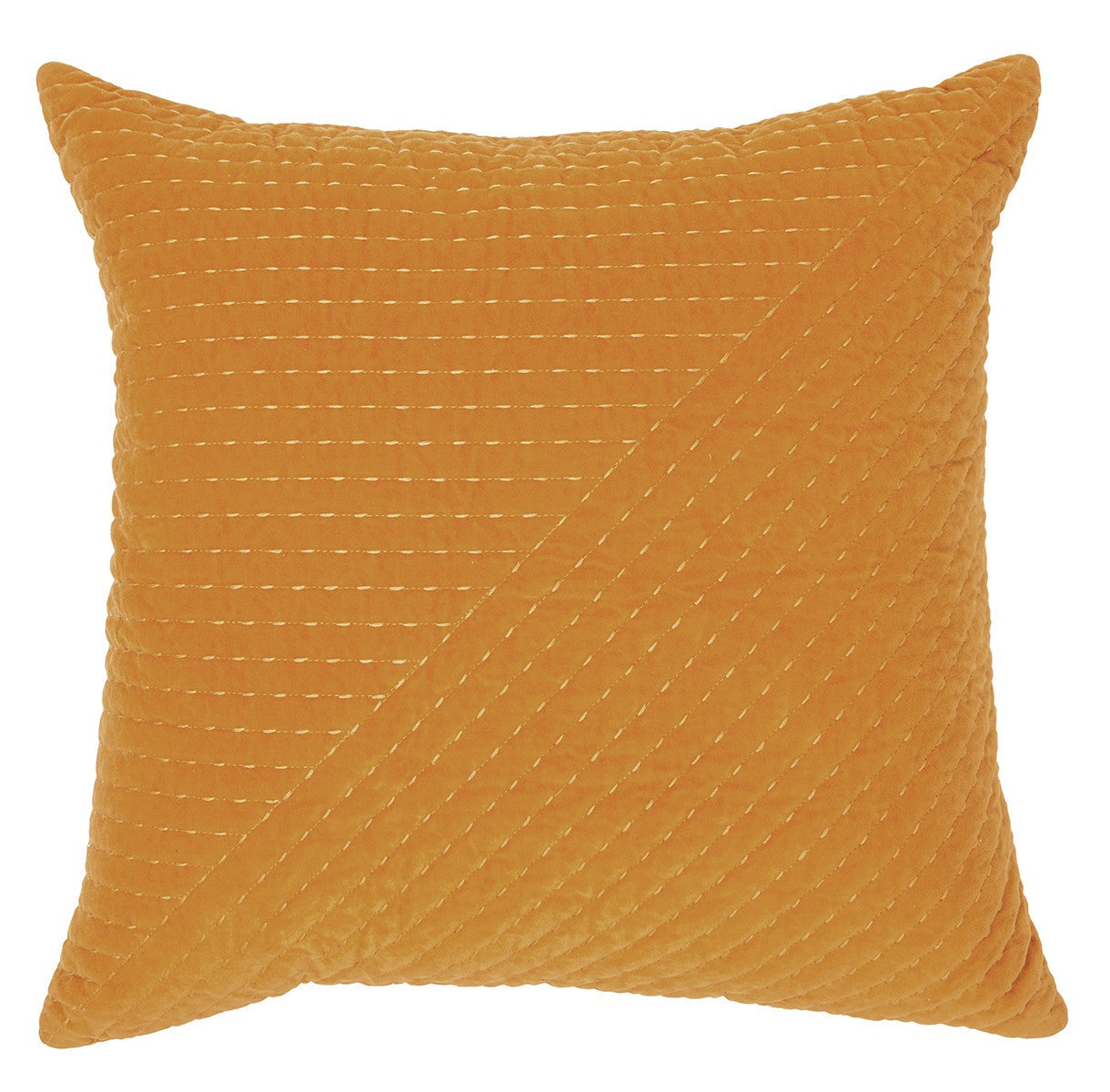 Coussin moutarde Velours