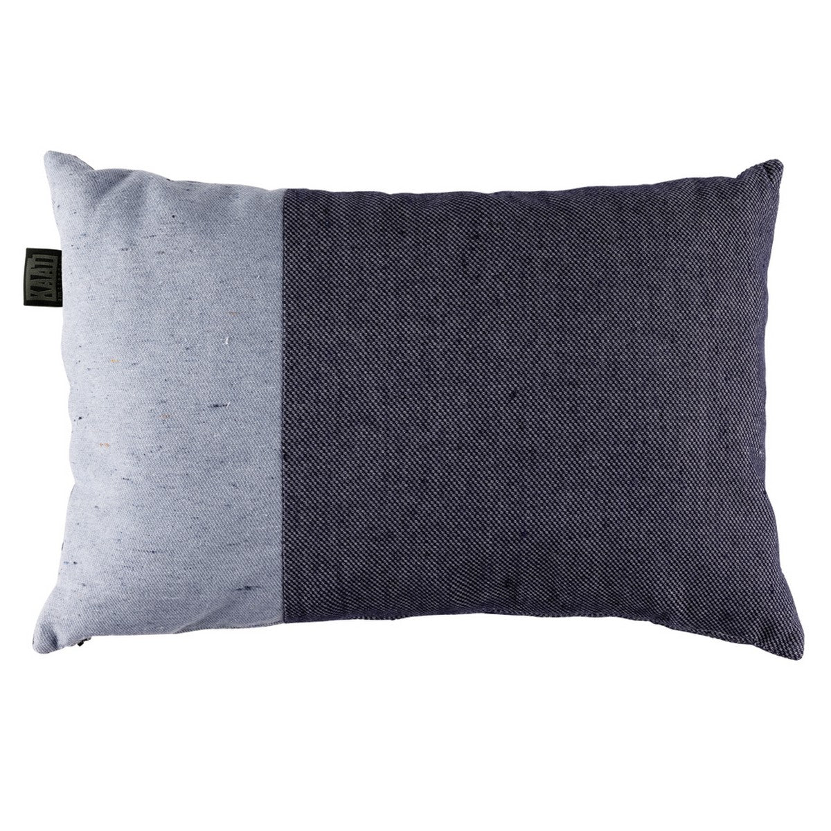 Remix blue modern oblong decorative pillow