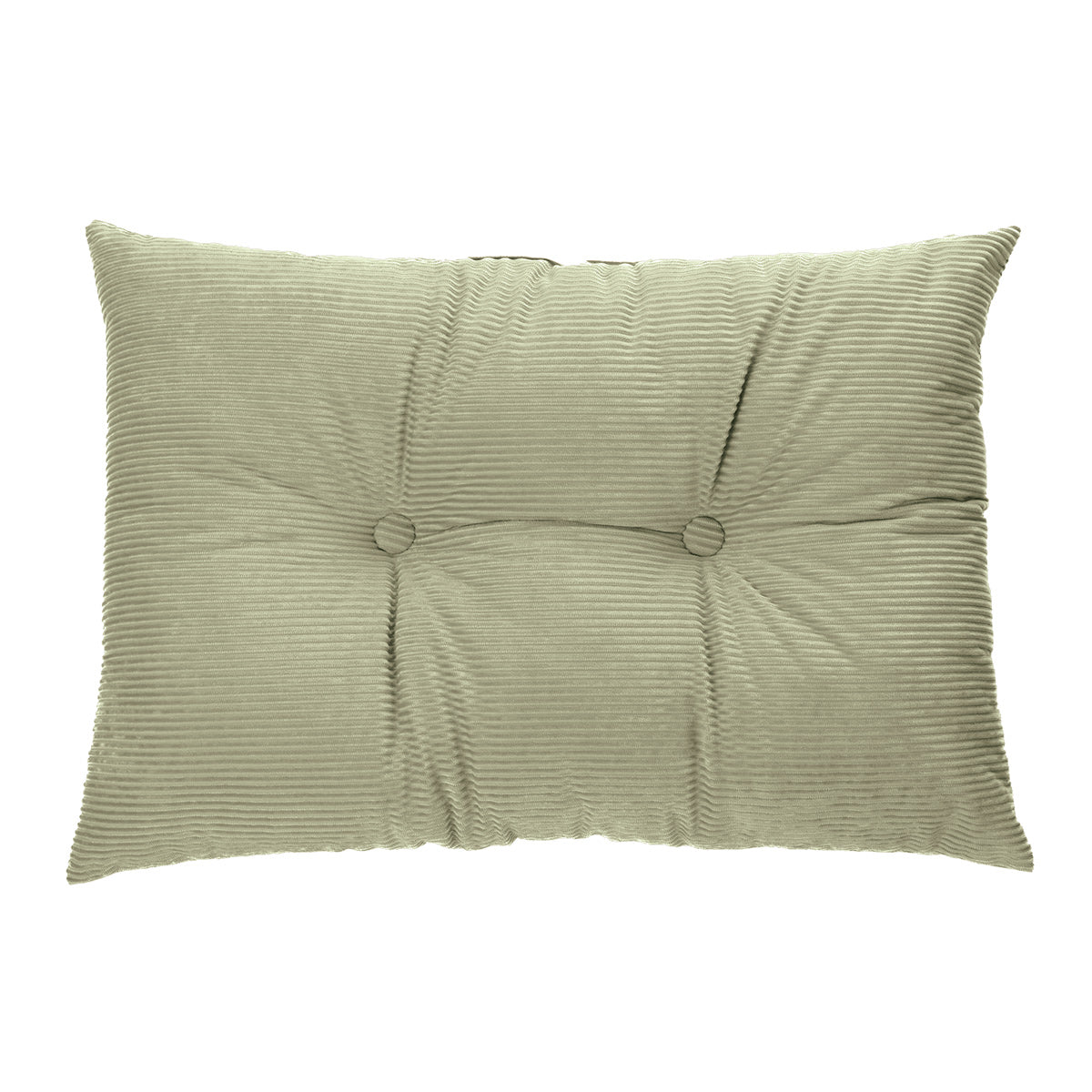 Corduroy sage green oblong decorative pillow