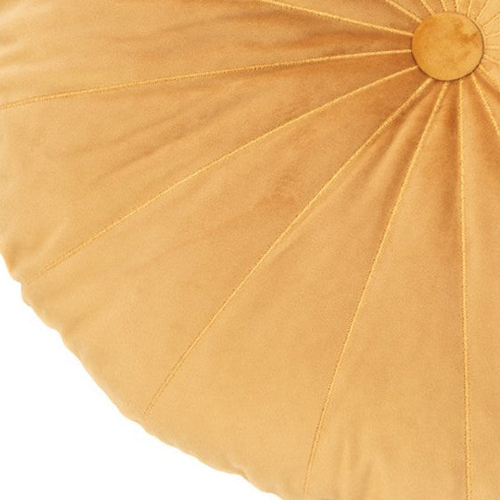 Coussin rond moutarde Mandarin