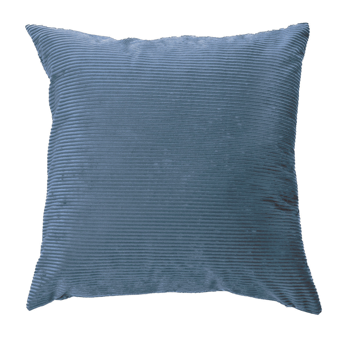 Corduroy blue decorative pillow