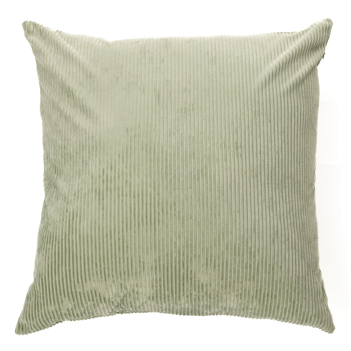 Corduroy sage green decorative pillow