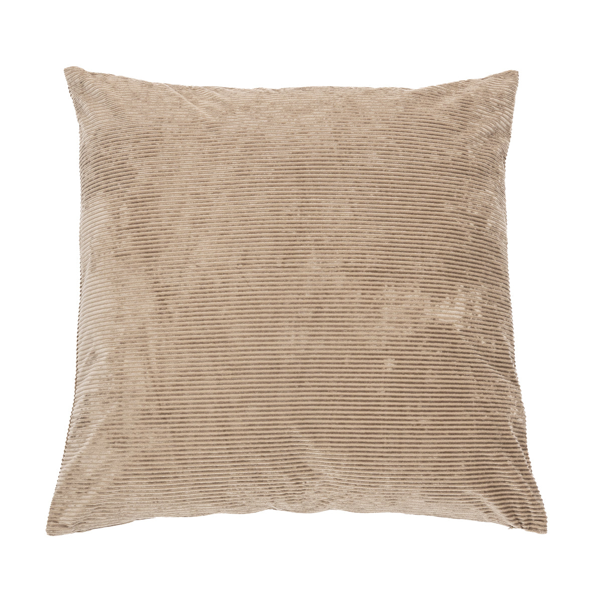 Corduroy taupe decorative pillow