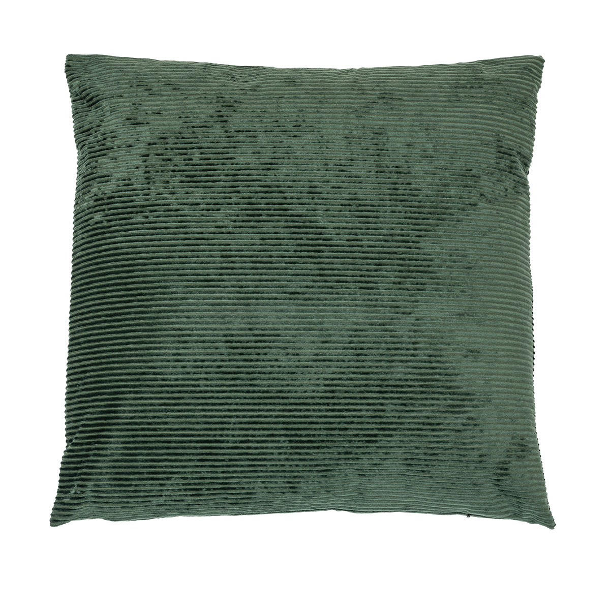Corduroy green decorative pillow
