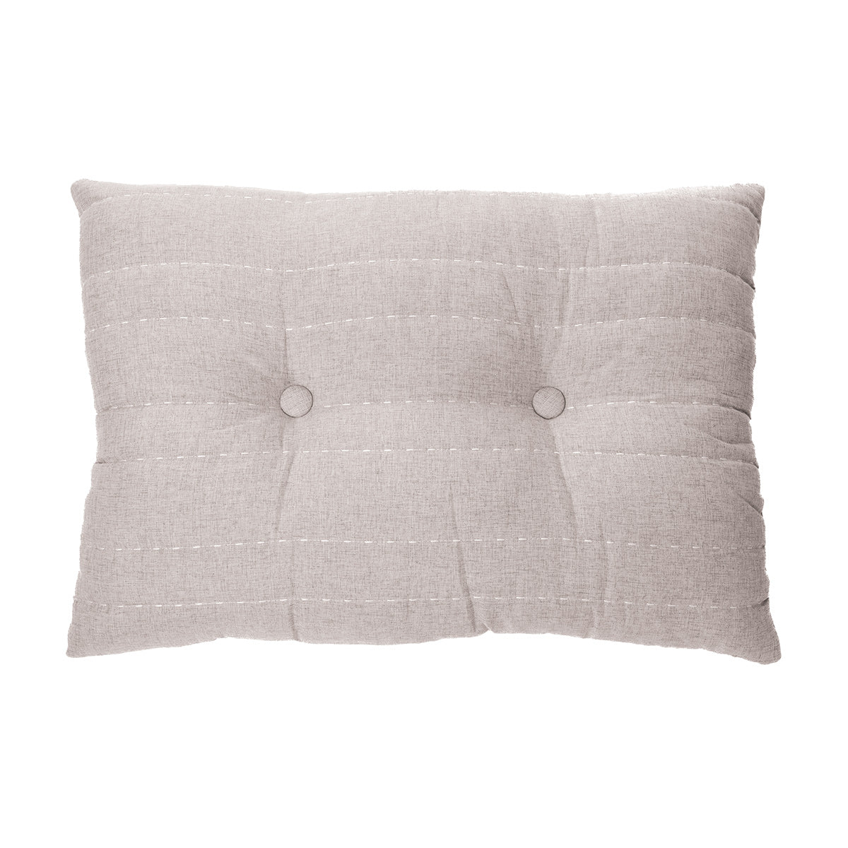 Dumpling natural stitched oblong decorative pillow