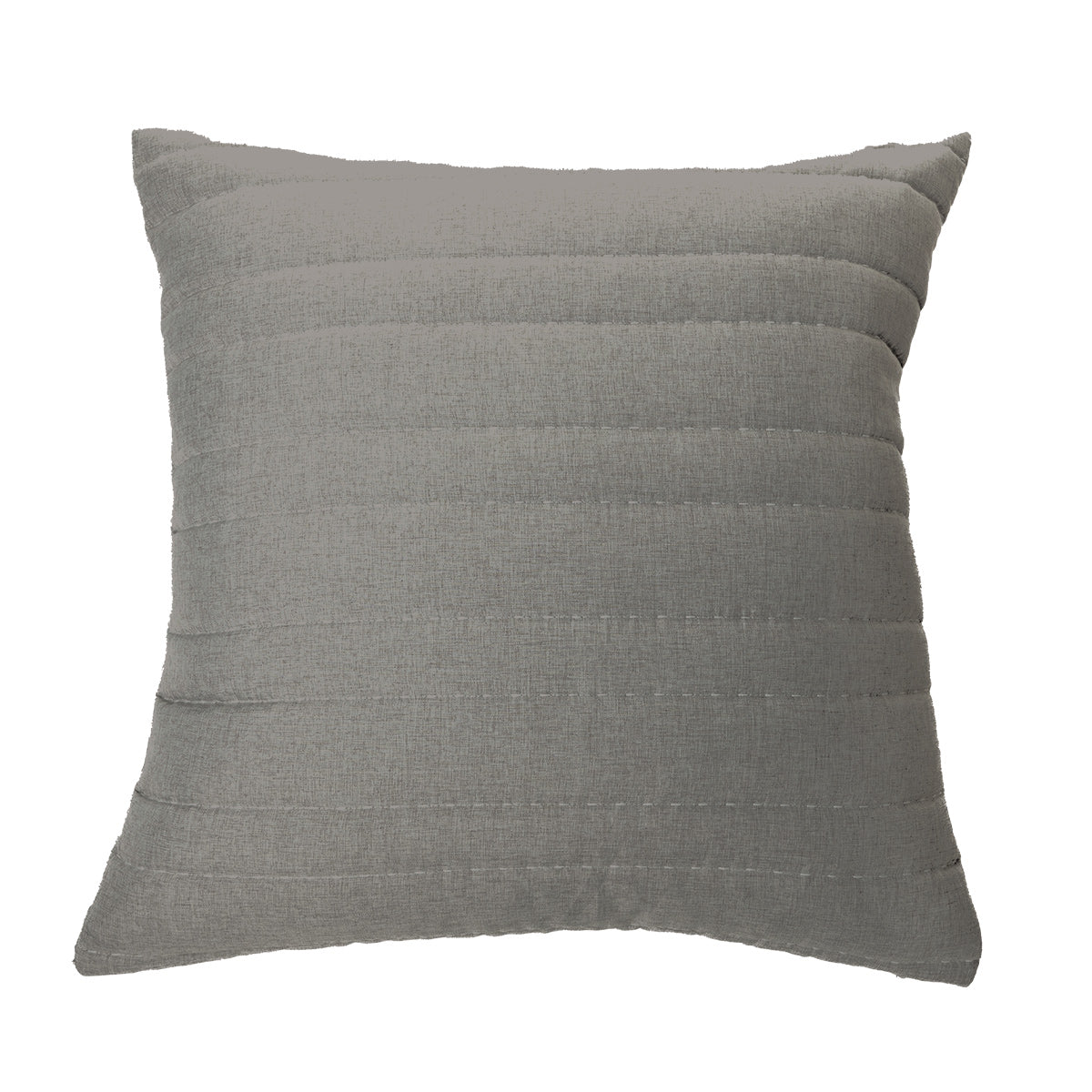 Dumpling grey quilted european pillow