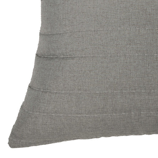 Dumpling grey quilted european pillow