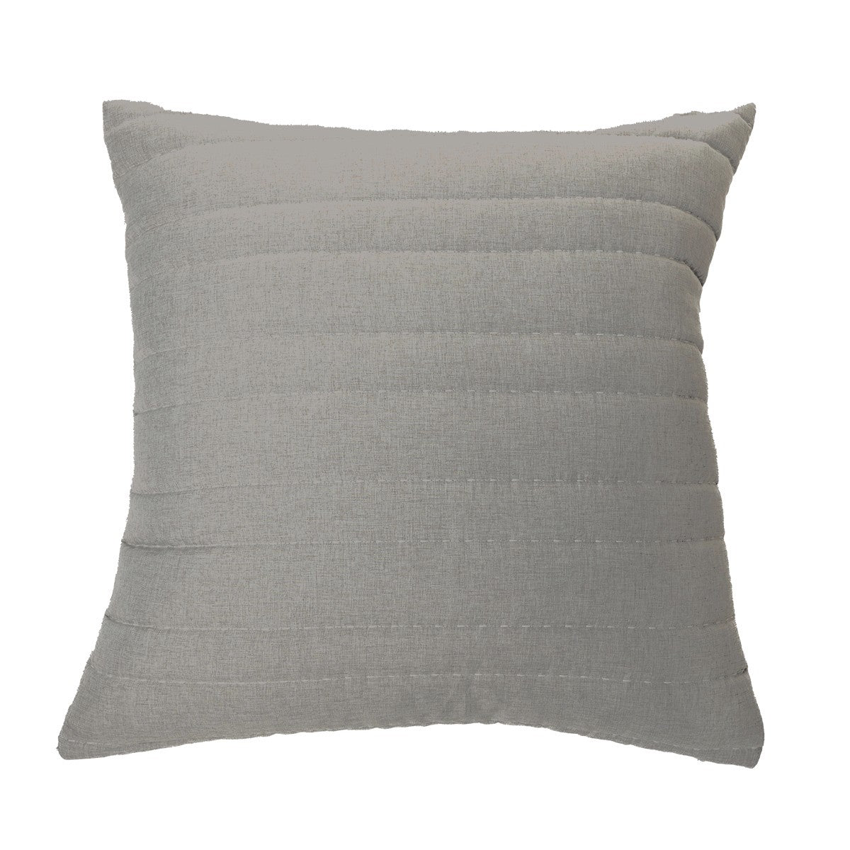 Dumpling grey quilted european pillow