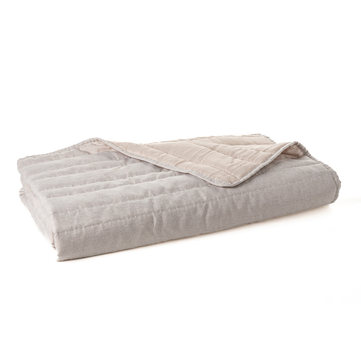 Dumpling natural stitched quilt