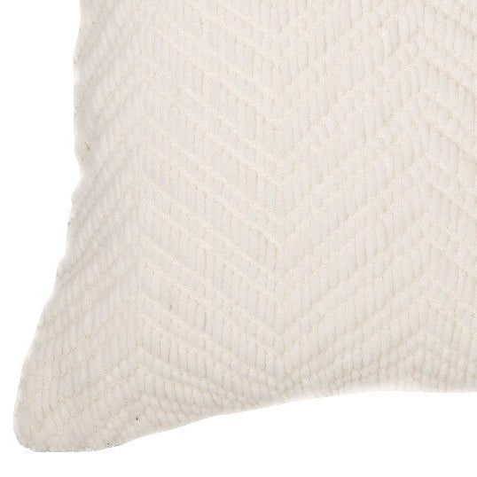 Emy ivory chenille european pillow