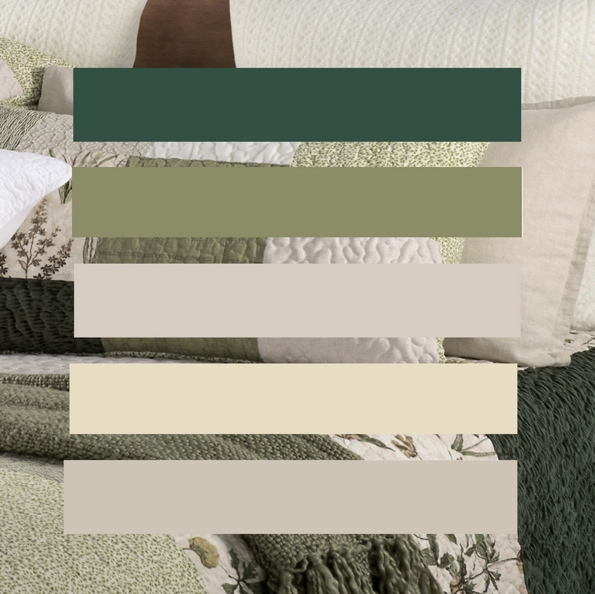 Fenouil patchwork quilt