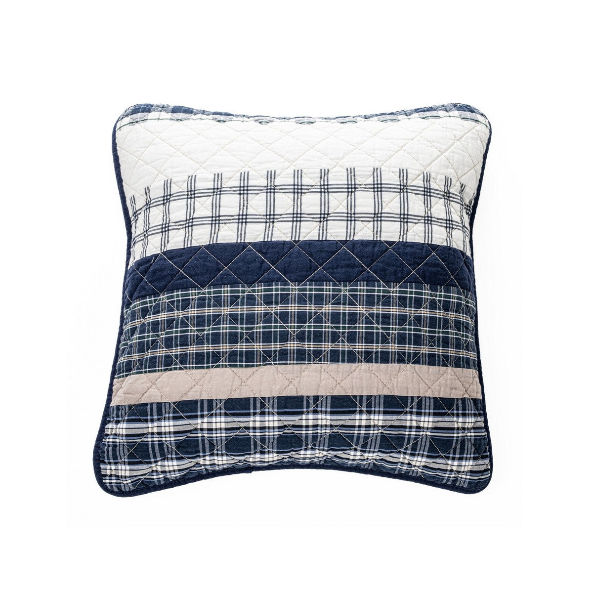 Graham plaid decorative pillow cover
