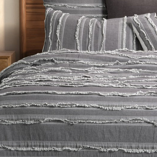 Housse de couette grise Relax