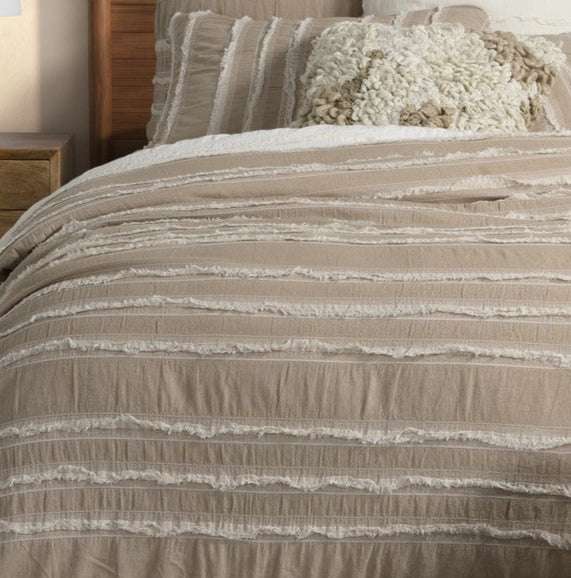 Housse de couette taupe Relax