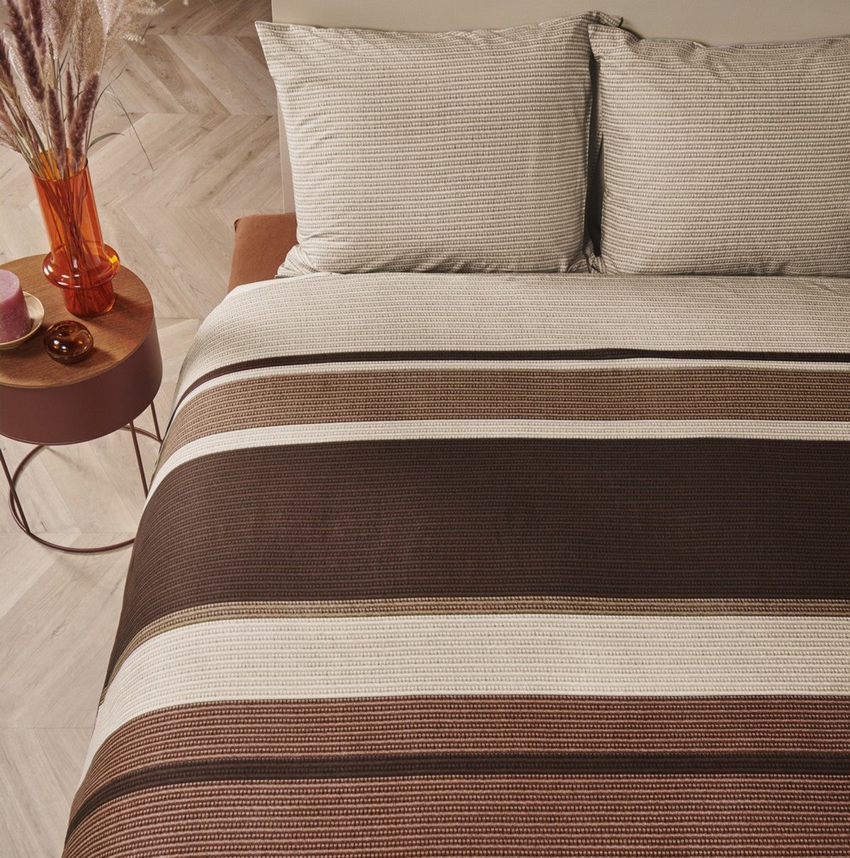 Maxence terracotta duvet cover