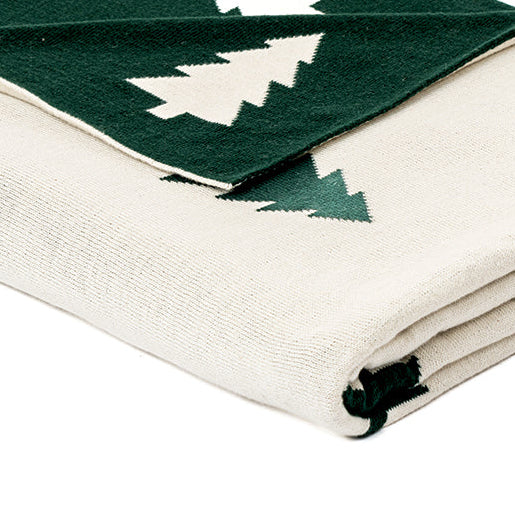 Sapino cream knit throw