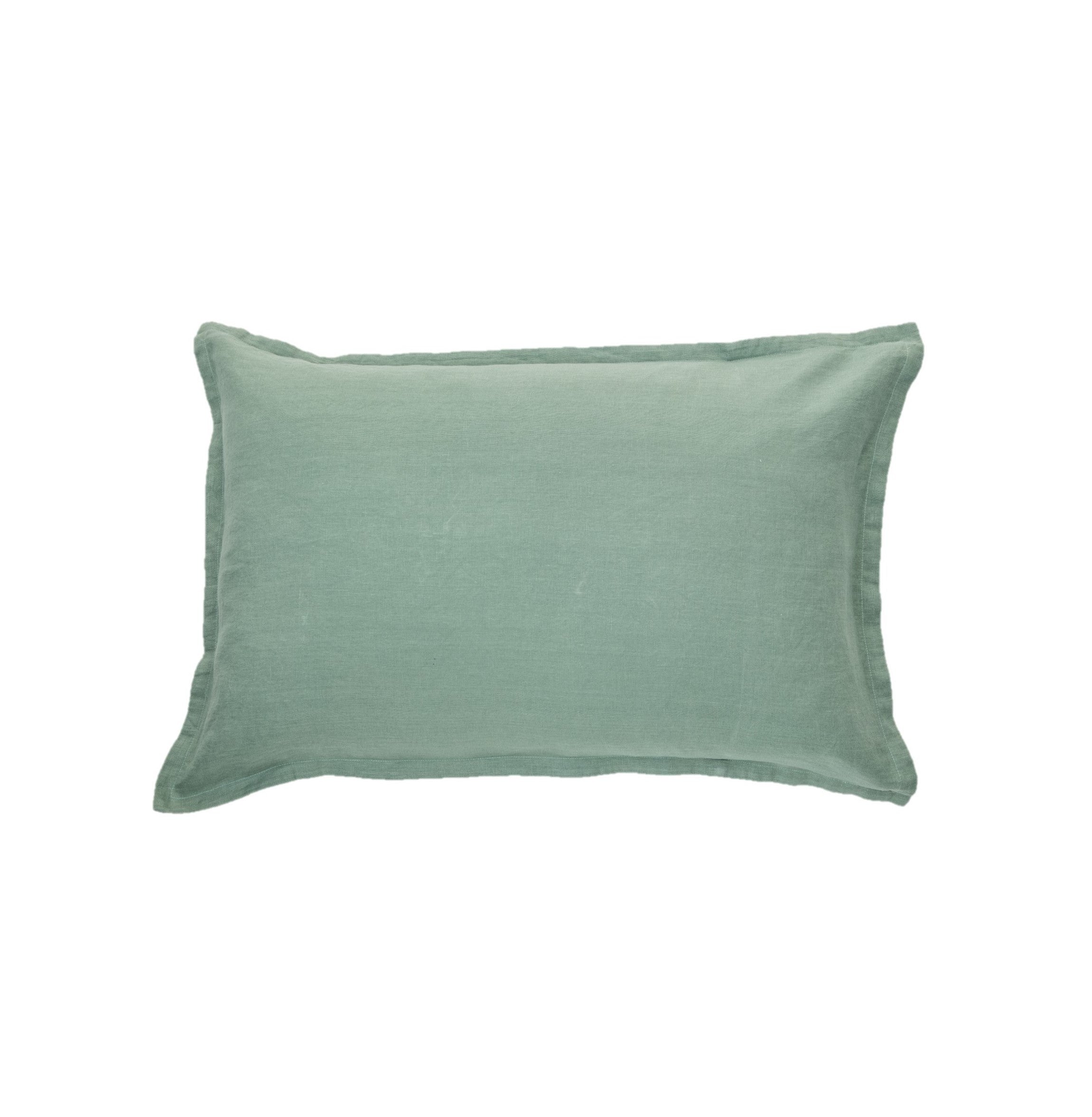 Cache oreiller en lin sauge Linen
