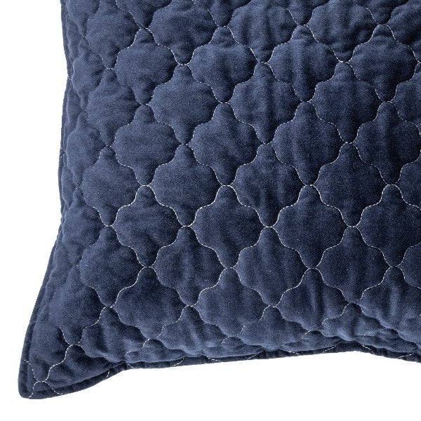 Marine navy blue velvet decorative pillow cover