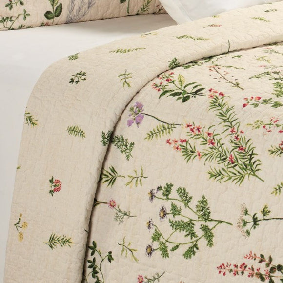 Courtepointe crème style campagne classique Meadow