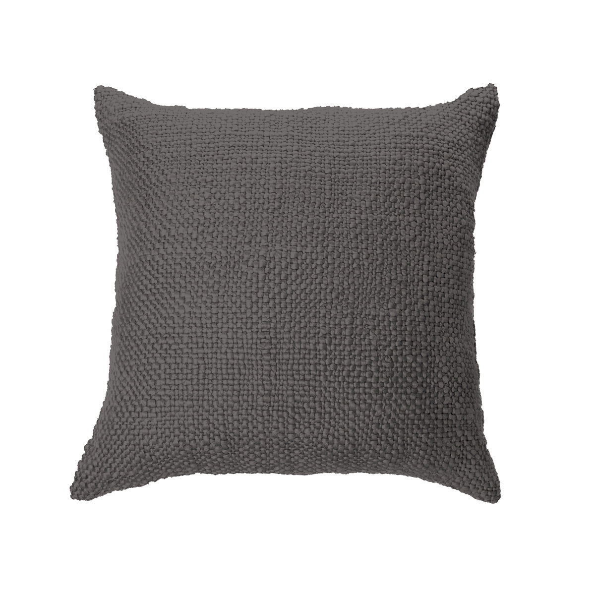 Mollo charcoal grey knit european pillow