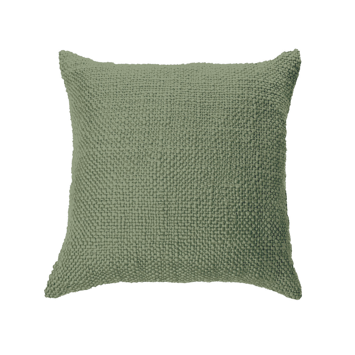 Mollo green knit decorative pillow