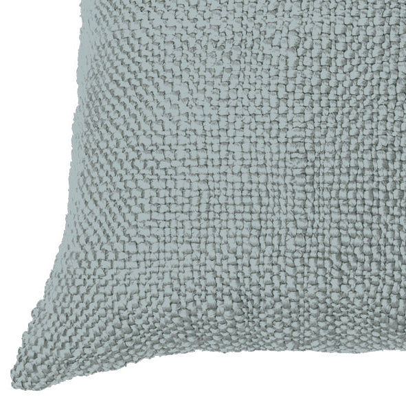 Mollo soft blue knit european pillow