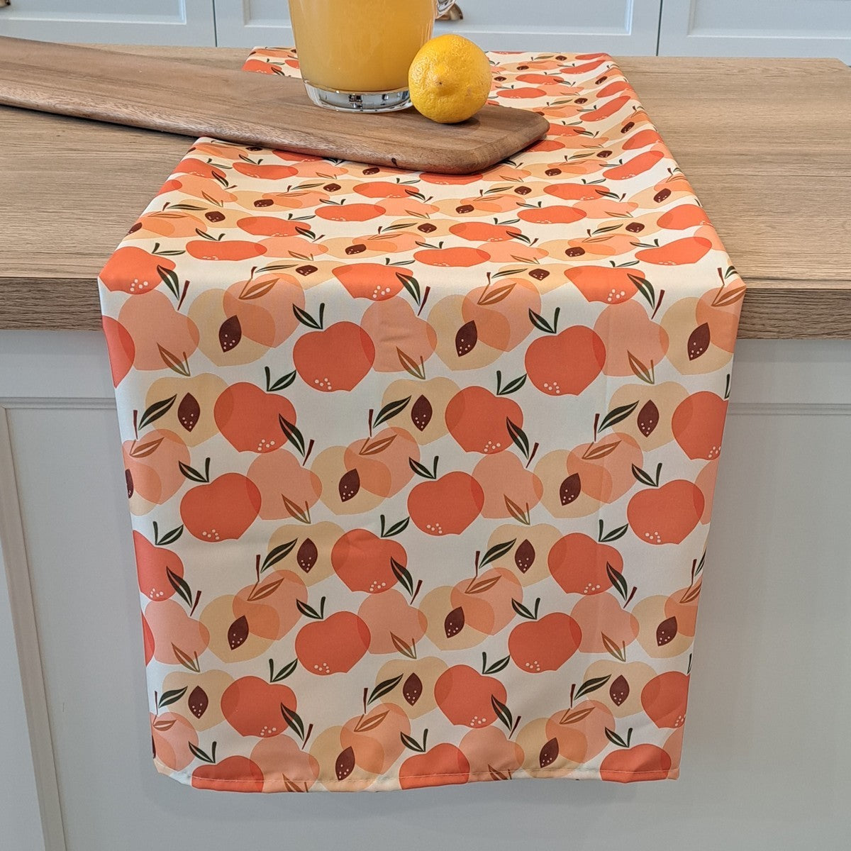 Mignonne peach printed tablecloth