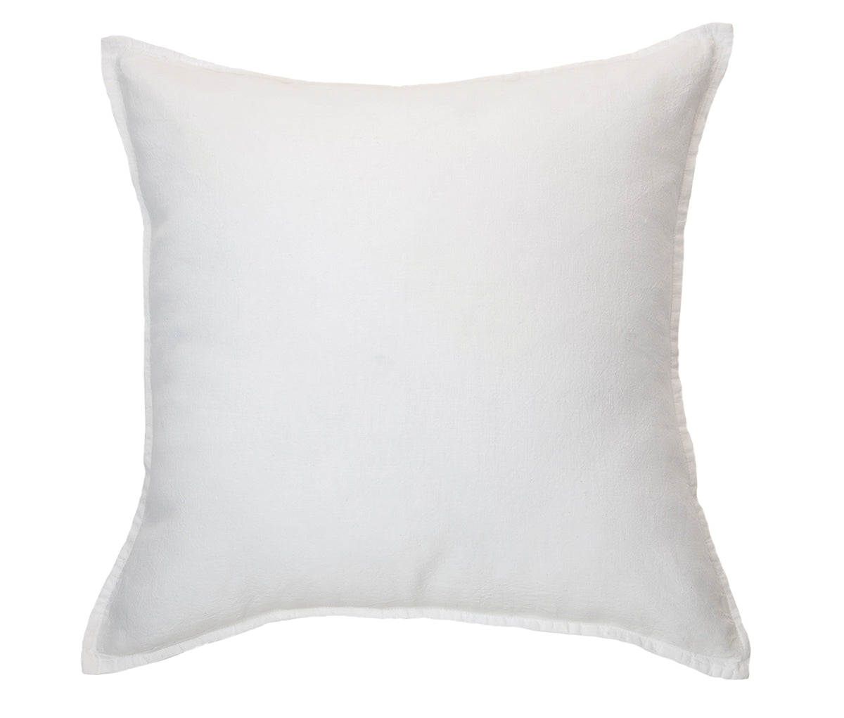 Linen Stone Wash white european pillow