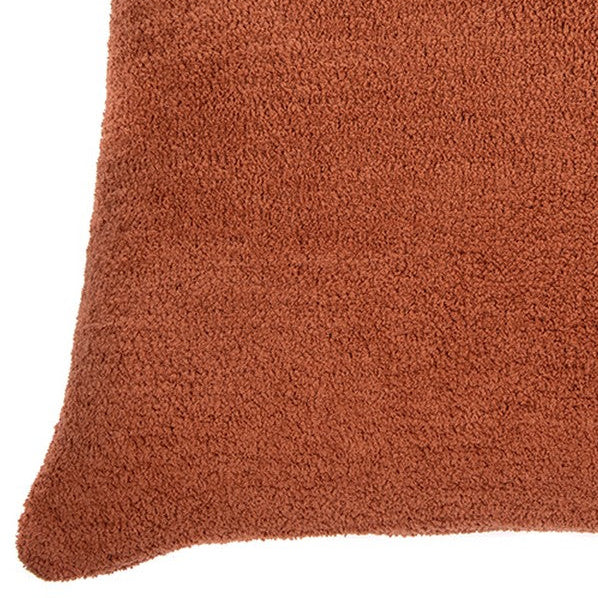 Paddington terracotta chenille european pillow