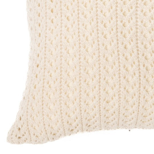 Naja natural knit european pillow