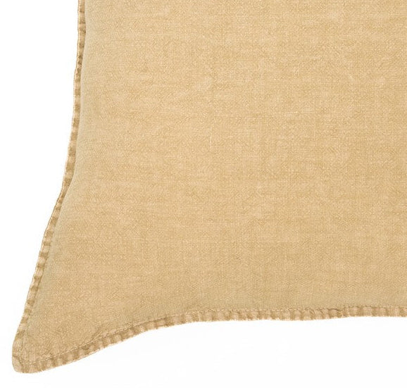 Linen Stone Wash sand european pillow